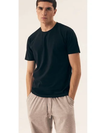 Tricou cu maneca scurta Move  set de 2 perechi Negru - 58750
