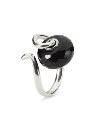 Inel  Fantezie Eleganta cu Onix Negru, din Argint 925