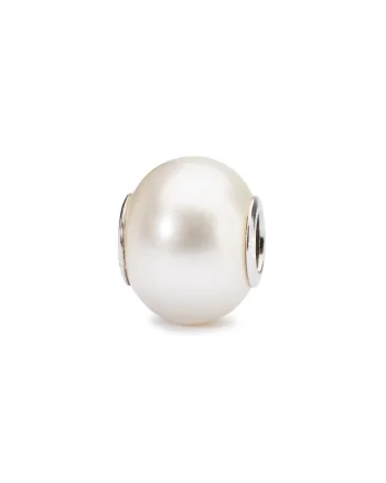 Talisman  Perla Alba de Cultura, de Apa Dulce, cu Argint 925, Alb