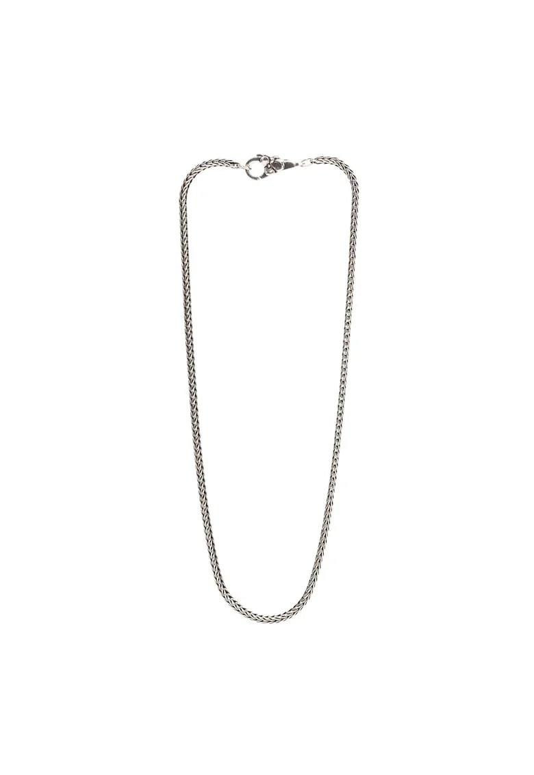 Colier  Foxtail cu Ȋncuietoare Floare, din Argint 925, 38 CM
