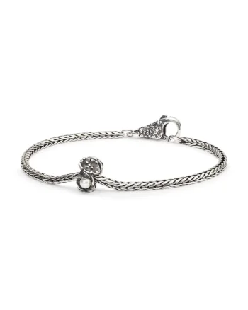 Bratara  Catina de Mai, din Argint 925 cu o mica Perla de Cultura, de Apa Dulce, 18 CM