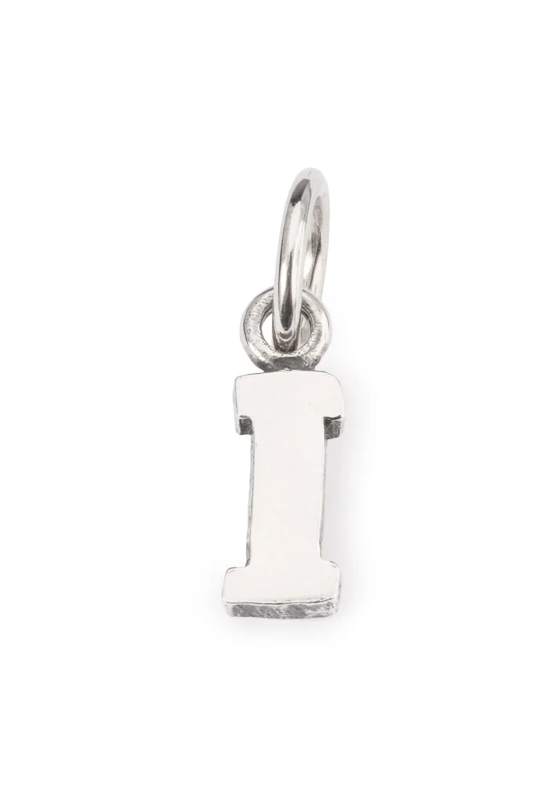 Talisman tip Pandantiv  Litera I, din Argint 925, Argintiu