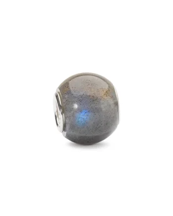 Talisman  Labradorit Rotund, cu Argint 925, Gri