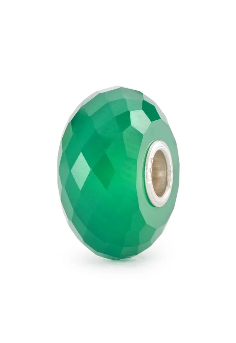 Talisman  Onix Verde, cu Argint 925, Verde