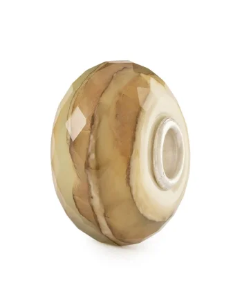 Talisman  Piatra Apei Salcie, lucrat manual din Sticla Artizanala de Murano si Argint 925, Maro