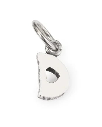 Talisman tip Pandantiv  Litera D, din Argint 925, Argintiu