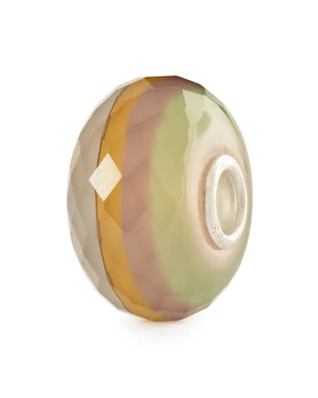 Talisman  Piatra Apei Aluna de Padure, lucrat manual din Sticla Artizanala de Murano si Argint 925, Multicolor