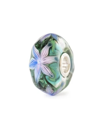 Talisman  Floarea din Apa, lucrat manual din Sticla Artizanala de Murano si Argint 925, Multicolor