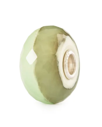 Talisman  Piatra Apei Muschi de Padure, lucrat manual din Sticla Artizanala de Murano si Argint 925, Verde