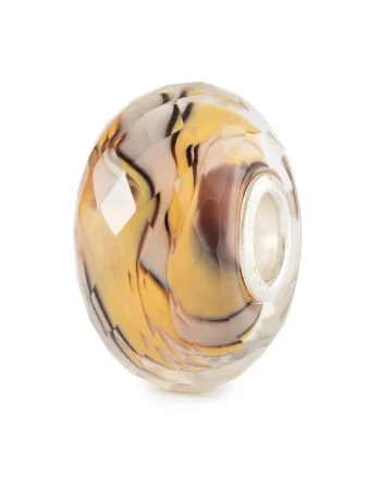 Talisman  Flacara Palpaitoare, lucrat manual din Sticla Artizanala de Murano si Argint 925, Multicolor