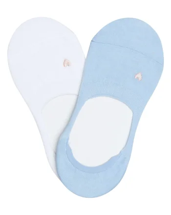 Sosete dama Rivet  set de 2 perechi alb, albastru, Albastru