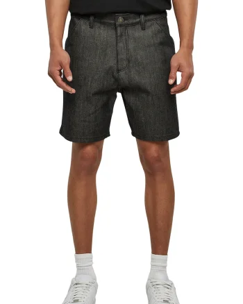 Blugi scurti din denim, Negru stins