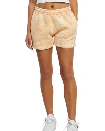 Pantaloni scurti cu buzunare oblice, Bej/Portocaliu pal