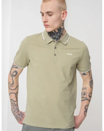 Tricou polo slim fit Dinoso, Verde sparanghel