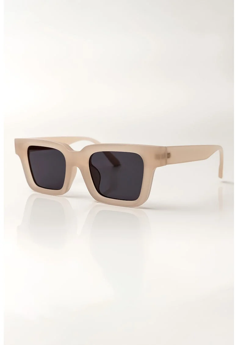 Ochelari de soare cu lentile uni Audrey, Bej