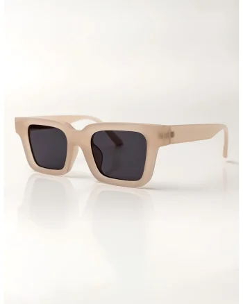 Ochelari de soare cu lentile uni Audrey, Bej