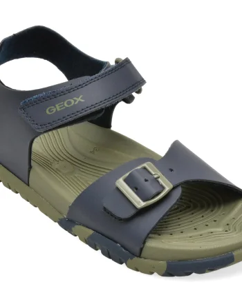 Sandale GEOX bleumarin, J35HMA, din piele ecologica