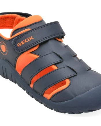 Sandale GEOX bleumarin, J650JA, din piele ecologica