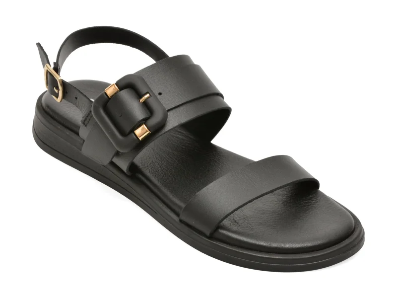 Sandale GRYXX negre, 202653, din piele naturala