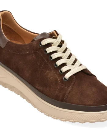 Pantofi sport EPICA maro, 381141, din piele intoarsa