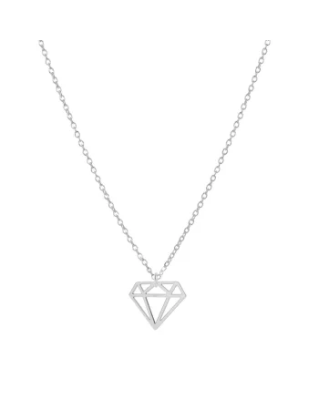 Lant cu pandantiv DIAMANT din Argint 925, reglabil