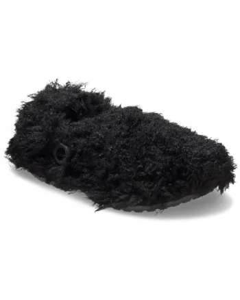 Saboti Izolati Femei Croslite, Classic Shaggy Fur Linde Clog, Negru, Negru