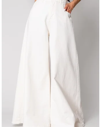 Blugi foarte largi din denim Off White 15784, Alb