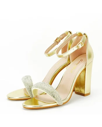 Sandale aurii elegante 212-38 130 12776, Auriu