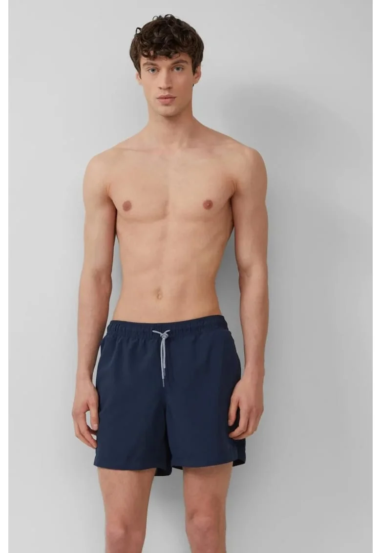 Pantaloni scurti barbati pentru inot cu croiala Regular fit, Bleumarin