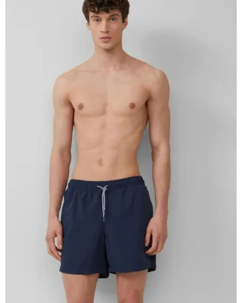 Pantaloni scurti barbati pentru inot cu croiala Regular fit, Bleumarin