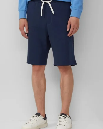 Pantaloni scurti barbati, Detroit, cu talie medie si croiala Regular Fit, Bleumarin