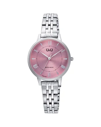 Ceas analog de dama,  Argintiu/Roz