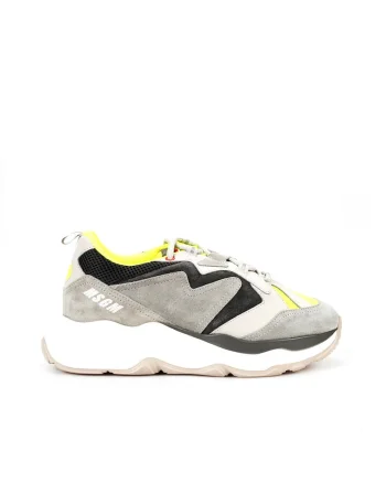Pantofi sport cu garnituri de piele intoarsa,