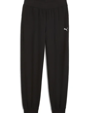 Pantaloni de trening cu talie inalta HER, Negru