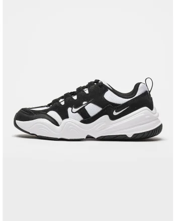 Pantofi sport cu insertii din piele intoarsa Tech Hera, Alb/Negru
