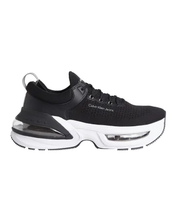 Pantofi sport low-cut cu insertii din material textil, Alb/Negru