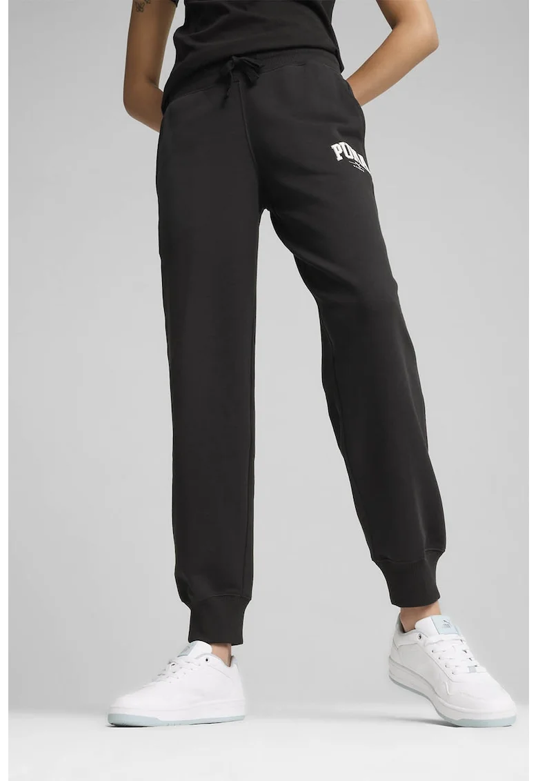Pantaloni de trening cu snur in talie Squad, Negru