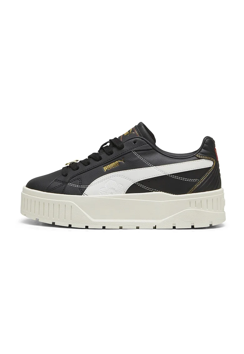 Pantofi sport flatform Karmen II Class Act, Auriu/Negru/Alb murdar