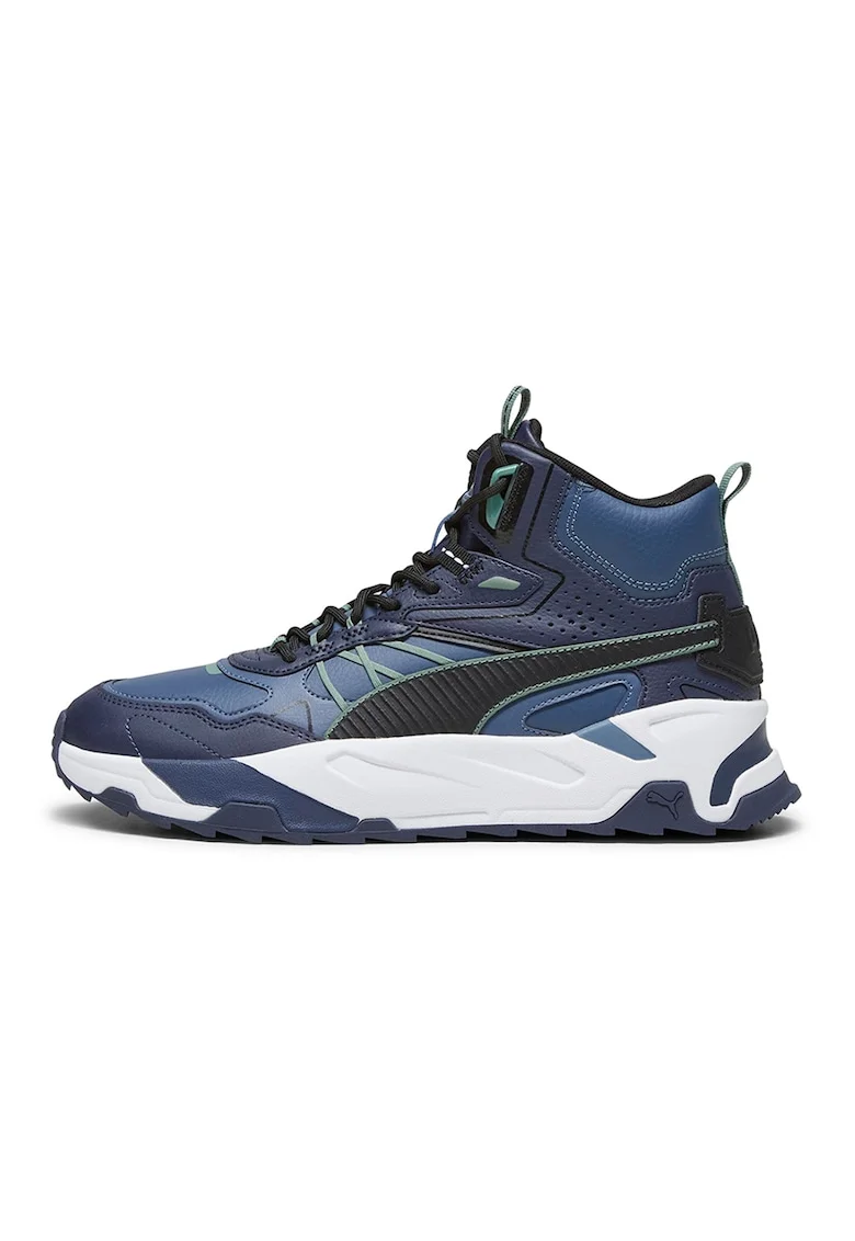Pantofi sport mid-cut Trinity Hybrid, Negru/Albastru/Bleumarin