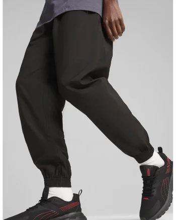 Pantaloni de trening cu logo discret Open Road, Negru