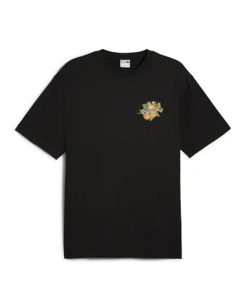 Tricou cu decolteu rotund Graphics, Verde/Negru