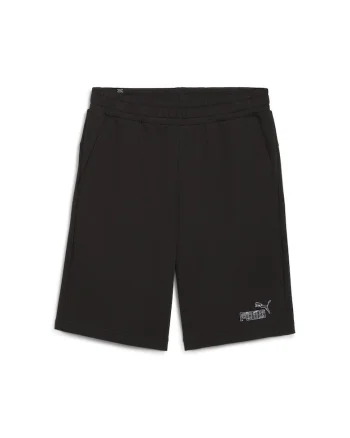 Pantaloni  pentru Barbati, ess+ camo shorts tr 10ÕÕ, 683232-01, Negru, Negru