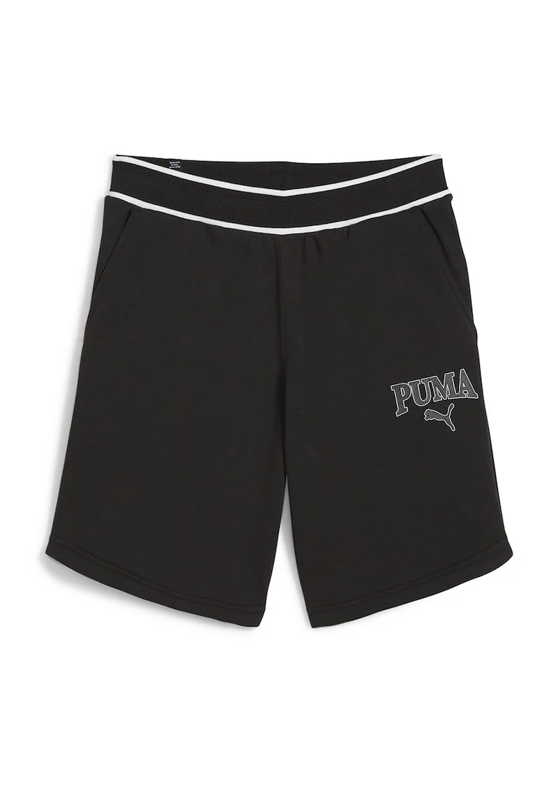 Pantaloni scurti cu logo Squad, Negru