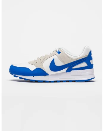 Pantofi sport cu insertii din piele intoarsa Air Pegasus '89, Alb/Albastru royal