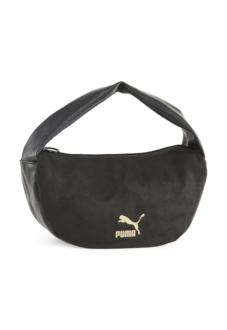 Geanta cu maner si logo Classics, Negru