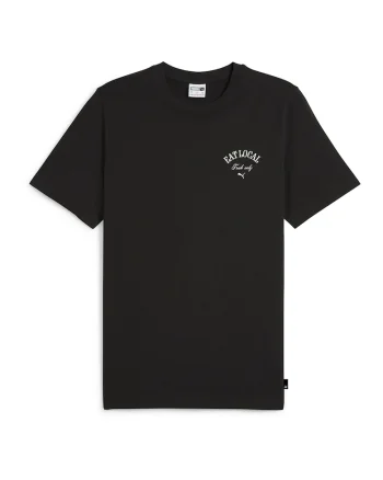 Tricou cu imprimeu pe spate, Verde/Negru