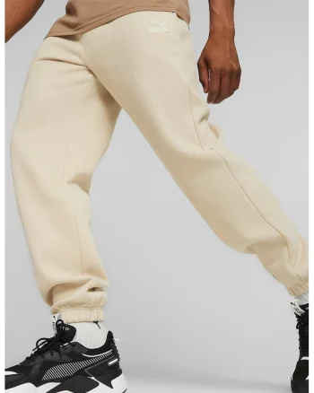 Pantaloni sport din amestec de bumbac Classics, Bej