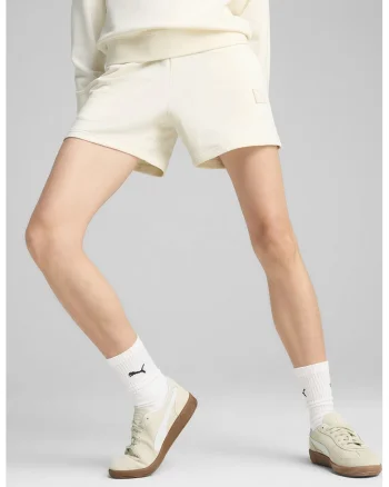 Pantaloni scurti regular fit cu logo, Alb murdar