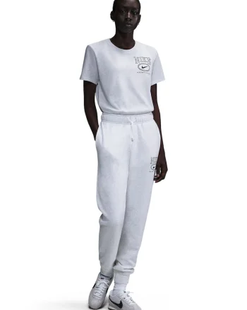 Tricou cu decolteu la baza gatului si logo pe piept, Gri deschis