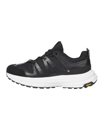 Pantofi sport low-cut cu insertii din material textil, Negru